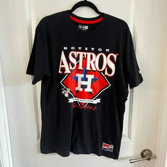 New Houston Astros New Era Short Sleeve Tee Size Medium - Picture 2 of 7